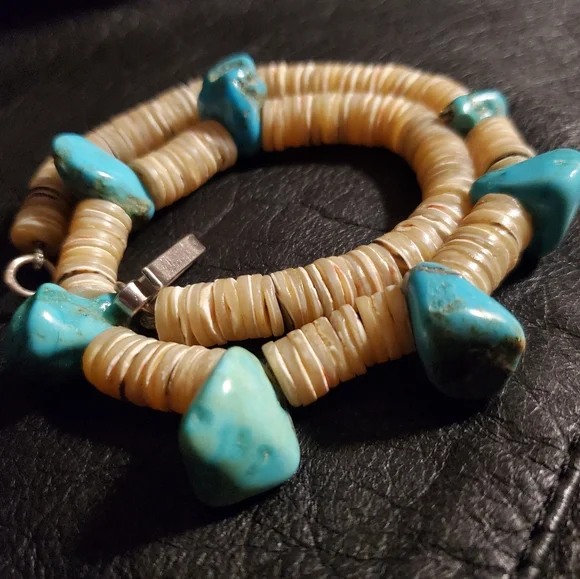 Native American Turquoise Necklace Vintage - Picture 2 of 3